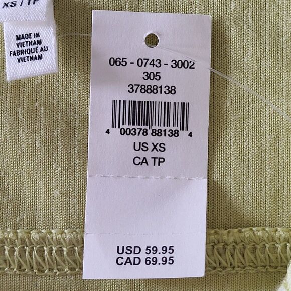 NEW Aerie X-Small Cropped Lime Green Ribbed Jacket Cotton Corduroy Zip Close - Picture 14 of 15